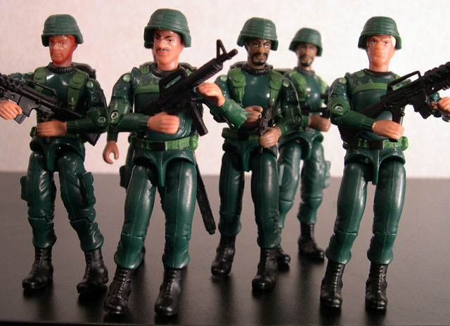 Green Shirts V2,3,5,6 Arm Set GI Joe Body Part  2005 Infantry Division 