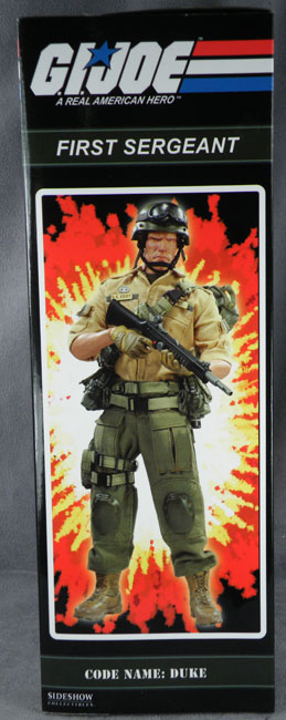 MIB G.I.JOE FIRST SERGEANT CODENAME DUKE SIDESHOW COLLECTIBLES DELUXE FIG 